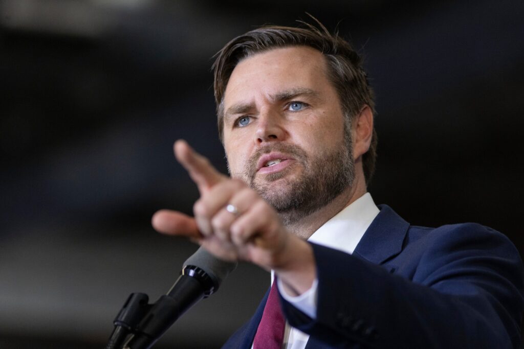 jd-vance-2024-09-28 JD Vance points a finger while speaking