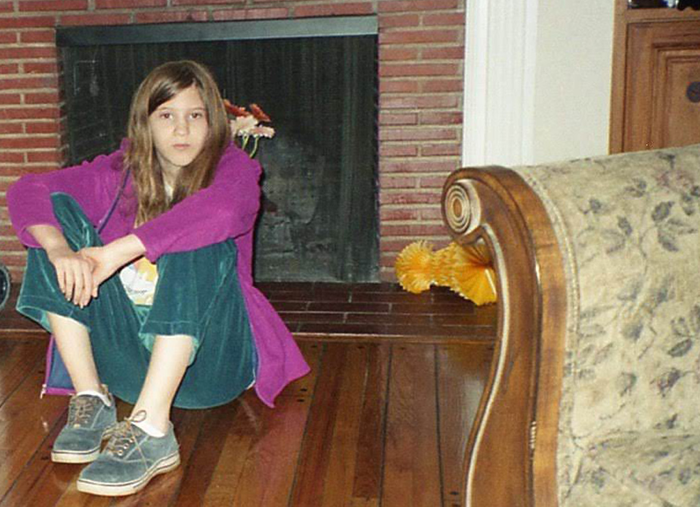 As a kid with with sensory issues, Rebecca Kaplan wore soft and baggy velour pants to school, every day. (Courtesy of Rebecca Kaplan)