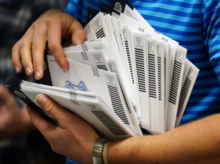 Election official organizes mail-in ballots