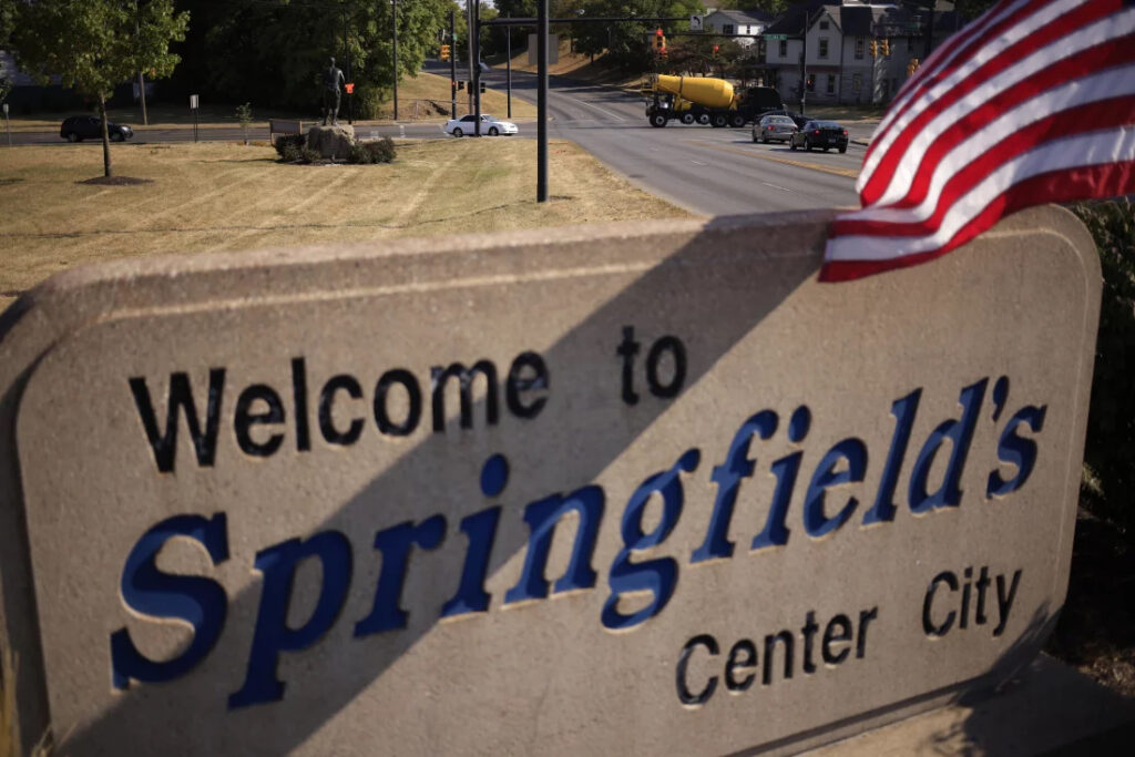 springfield A sign that reads