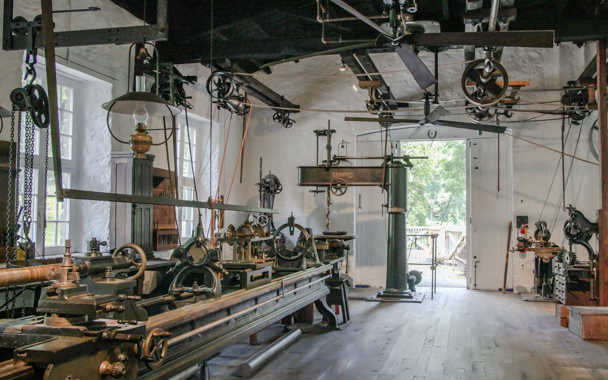 inside the machine shop