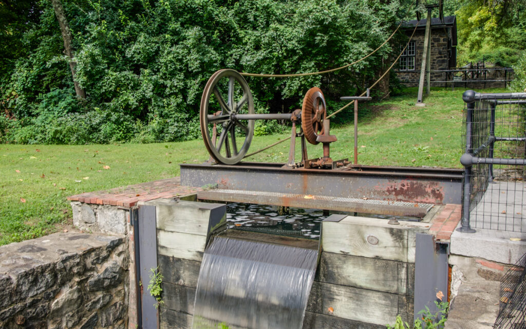 an overhead view of the turbine