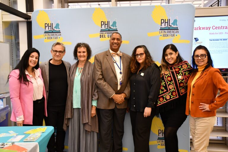 Organizers pose for a photo