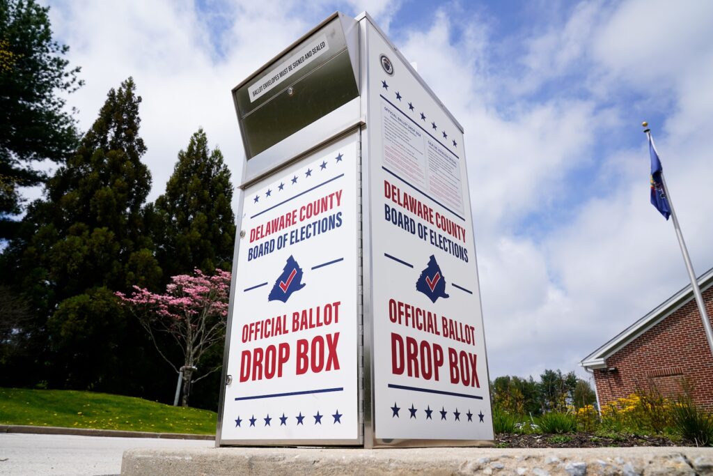 Elections 2024-Ballot Drop Off-Explainer Delaware County secured drop box