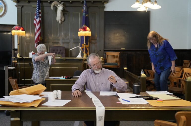 Hand recount of votes