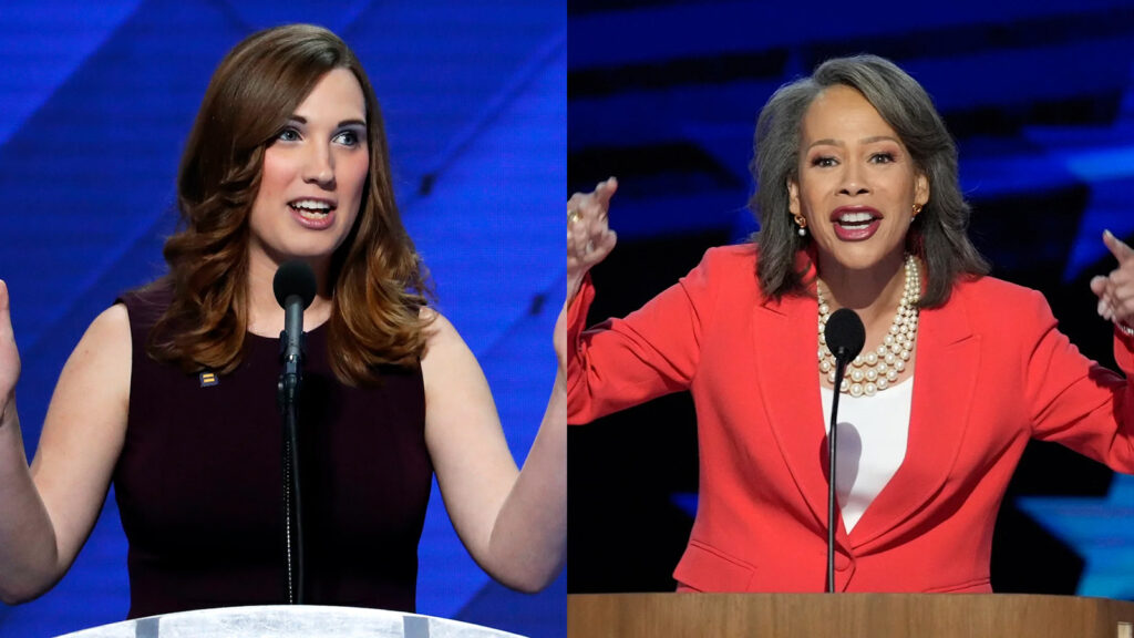 blunt_rochester_mcbride U.S. Rep.-elect Sarah McBride (left) and Sen.-elect Lisa Blunt Rochester (right). (AP Photo/J. Scott Applewhite)