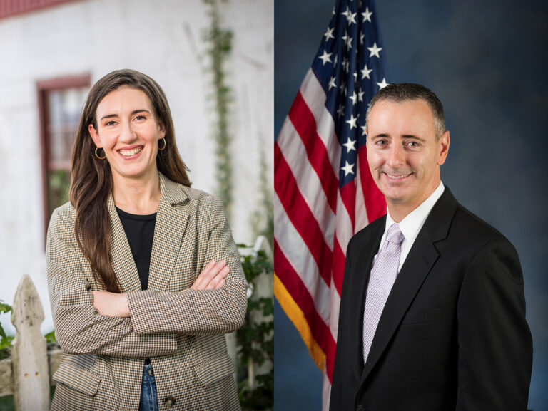 Ashley Ehasz and Brian Fitzpatrick headshots