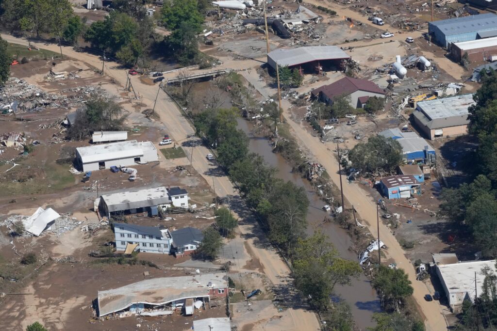 hurricane-helene-2024-10-03-asheville aerial view of Helene damage
