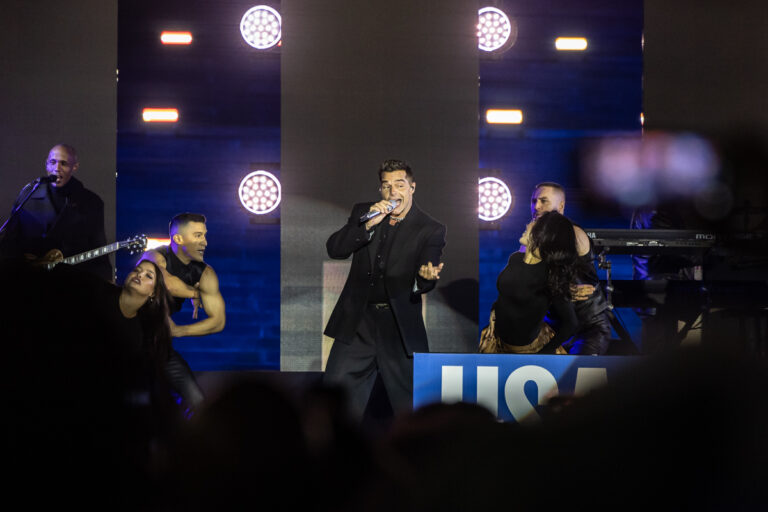 Ricky Martin performs