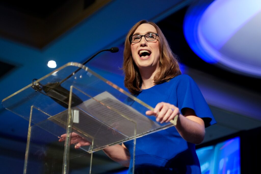 Sarah McBride speaks