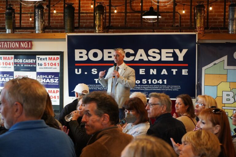 Bob Harvie speaks onstage