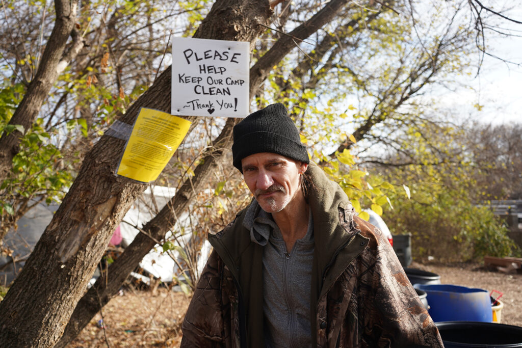 Robert McKennon Jr. has been living in Pottstown’s _Tent City_ for nearly three years copy Robert McKennon Jr. at an encampment in Pottstown