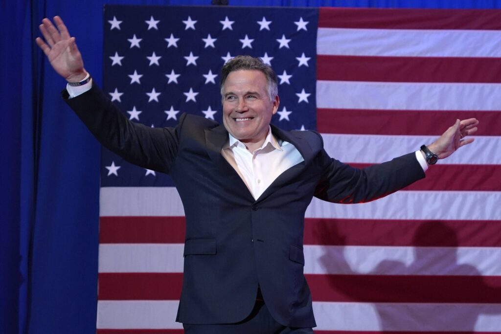 Election 2024 Pennsylvania Senate Republican Pennsylvania Senate candidate David McCormick arrives at an election night campaign party Wednesday, Nov. 6, 2024 in Pittsburgh