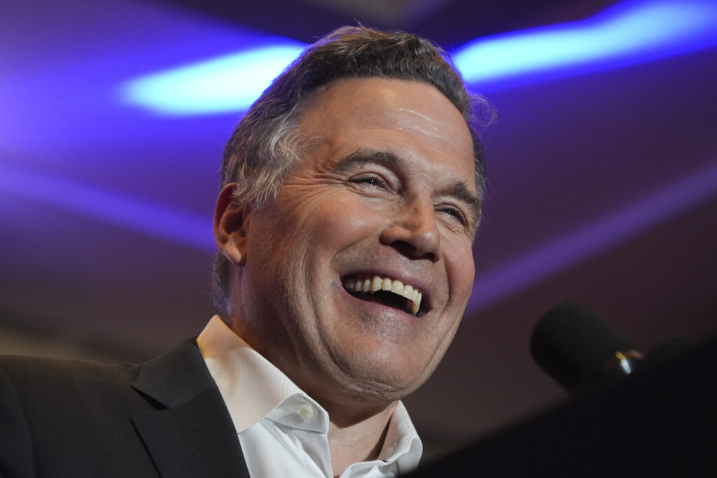 Election 2024 Pennsylvania Senate David McCormick smiles