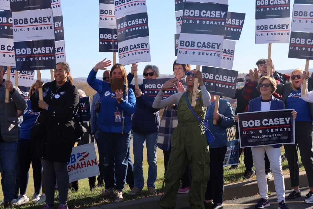 election-day-scranton-pennsylvania-AF-06 Bob Casey supporters