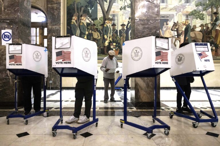 Voters cast their ballots on Election Day