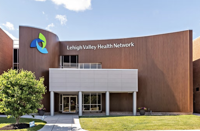 Entrance to a Lehigh Valley Health Network building