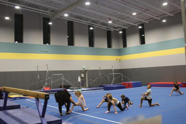 a gymnastics gym