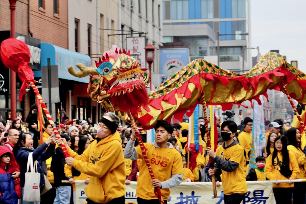 2024 02 11-c sharber-philadelphia chinatown-lunar new year parade Chinatown during Lunar New Year Parade