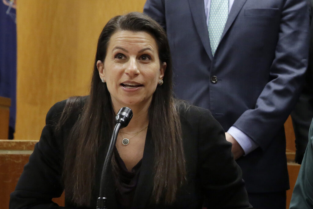 Stan PatzKaren Agnifilo FILE - Assistant District Attorney Karen Agnifilo attends a news conference in Manhattan Supreme Court, in New York, Feb. 14, 2017. (AP Photo/Richard Drew, File)