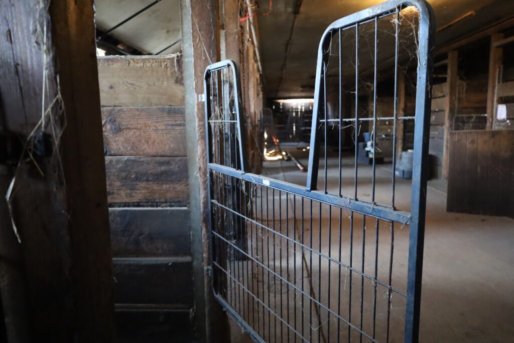 Philadelphia-Work-to-Ride-Horse-Barn-12 a gate inside the barn