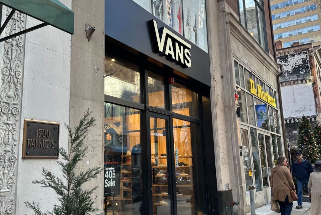 Vans-center-city-philadelphia Outside the Vans shoe store in Philadelphia