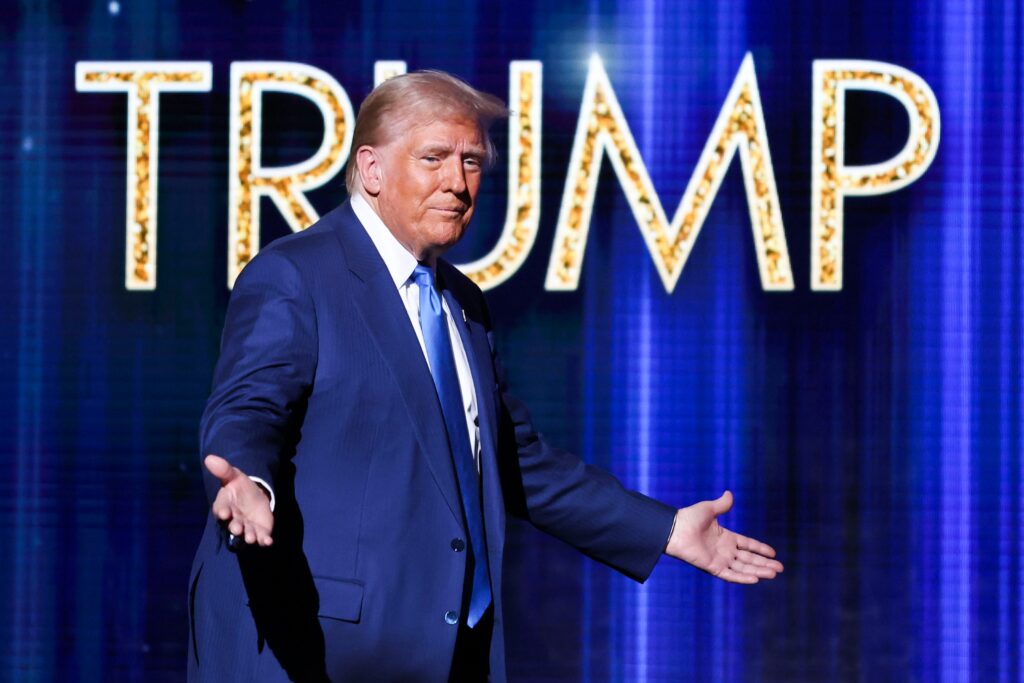 donald-trump-2024-12-05 Donald Trump stands
