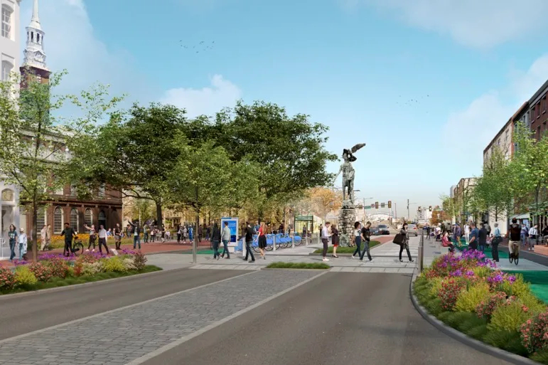 market-street-overhaul-2024 A conceptual rendering of improvements to Market Street