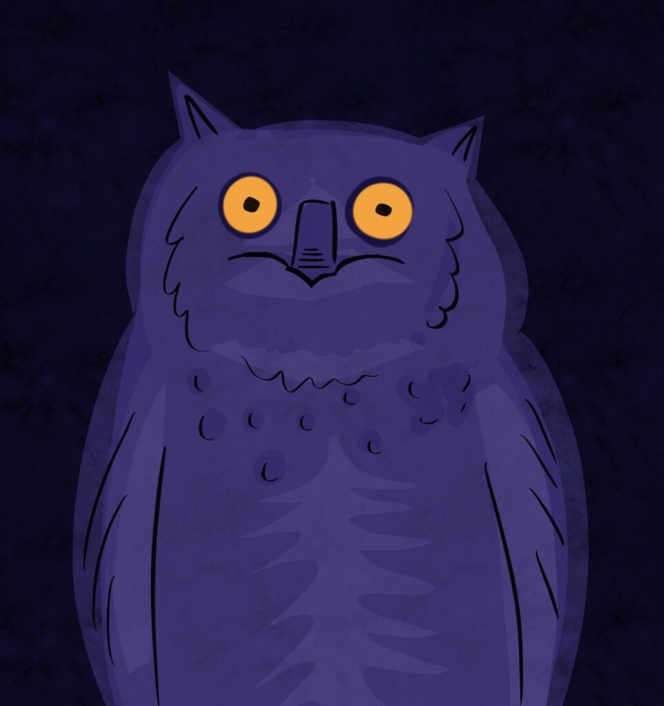 Olivia Walch Night Owl illustration by Olivia Walch