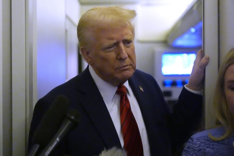 Trump on Air Force One