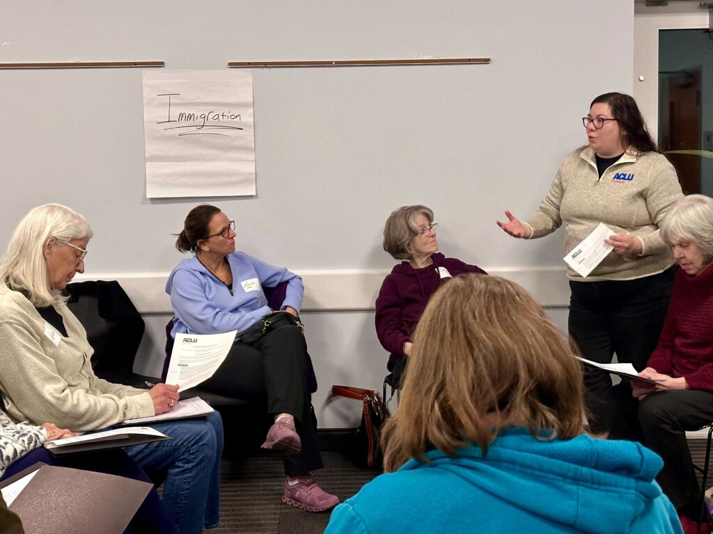 aclu-delaware-training-trump-2025-5 Participants speaking to each other