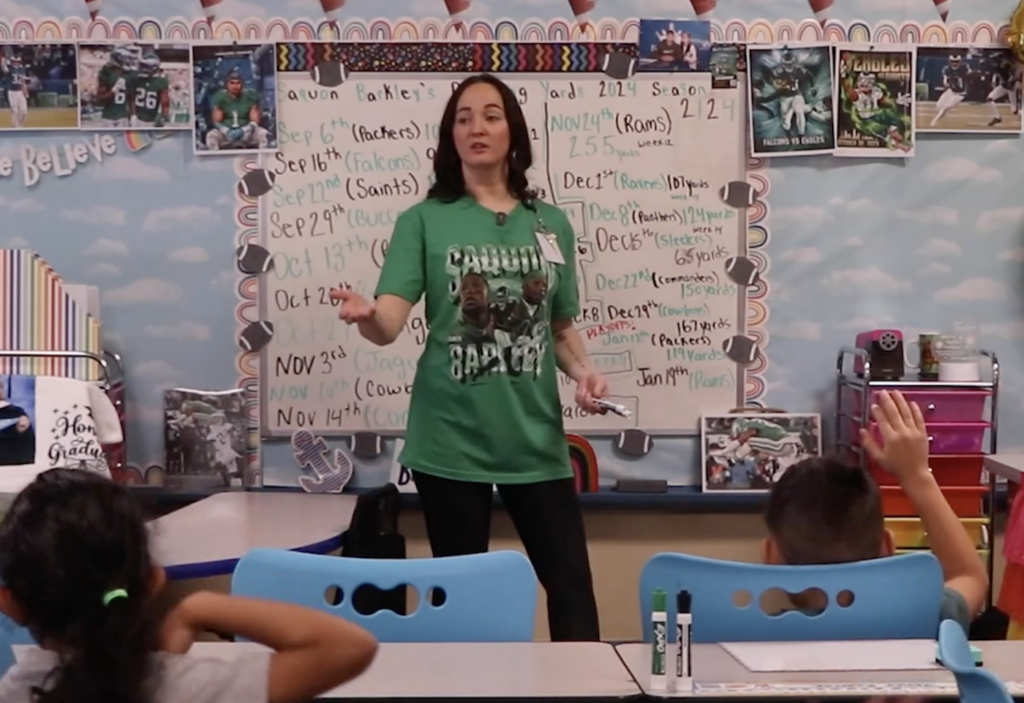 amber-kiley-6abc-013125 Miss Amber Kiley and her students