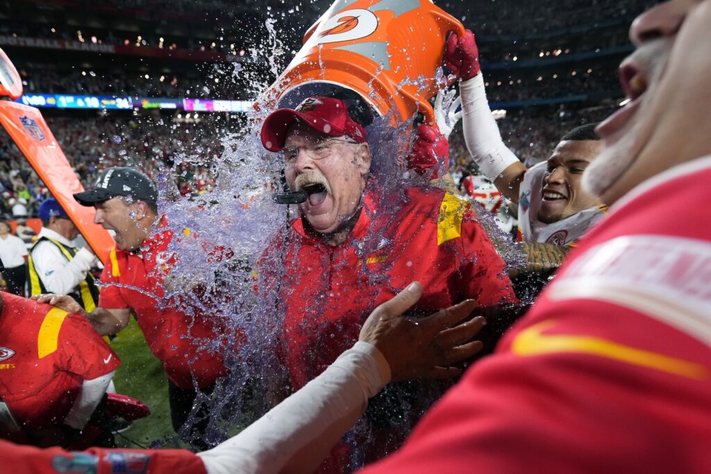 Super Bowl Football Kansas City Chiefs head coach Andy Reid