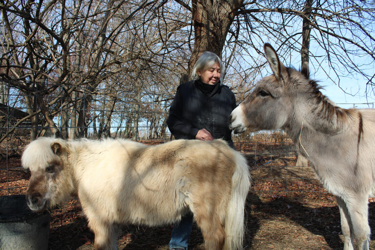 Helga Tacreiter on her New Jersey farm