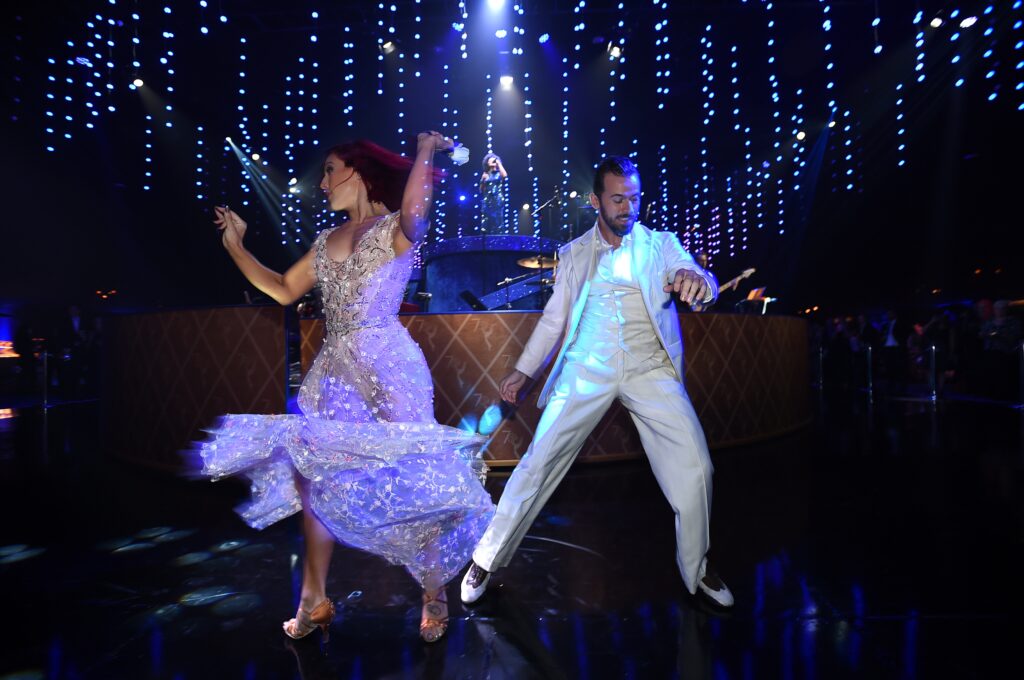 dancing-with-the-stars-2018 Two Dancing with the Stars cast members dancing