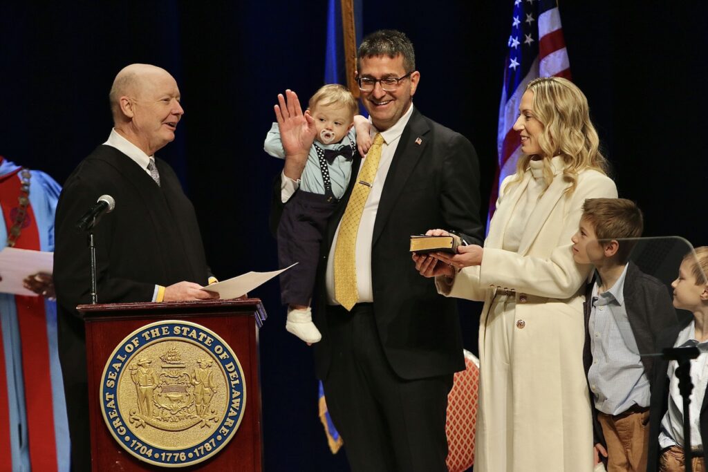 delaware-matt-meyer-oath-el-012125 Delaware Gov. Matt Meyer takes oath