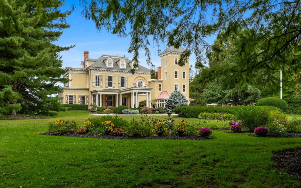 A mansion on a large estate