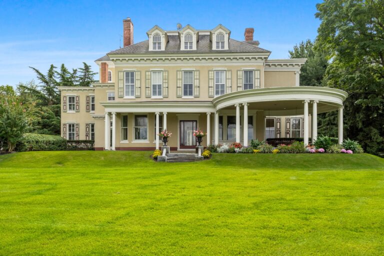 A mansion on a large estate