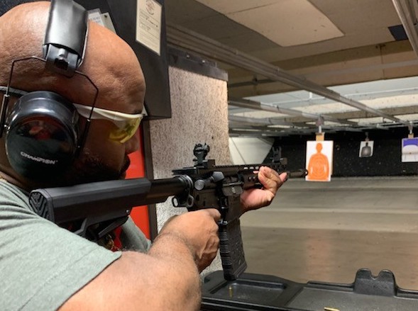 joe-brake-2025-1 Joe Brake shooting a gun in a range