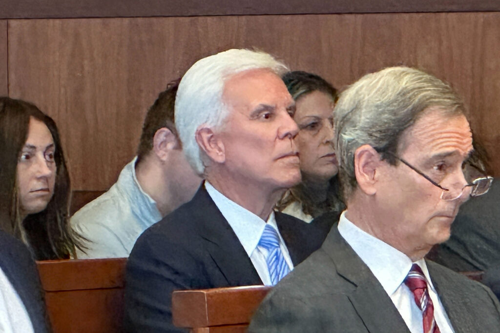 norcross-k-burns-2025-01-22 George Norcross sitting in the courtroom