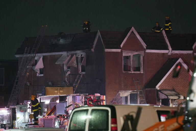 The aftermath of the plane crash
