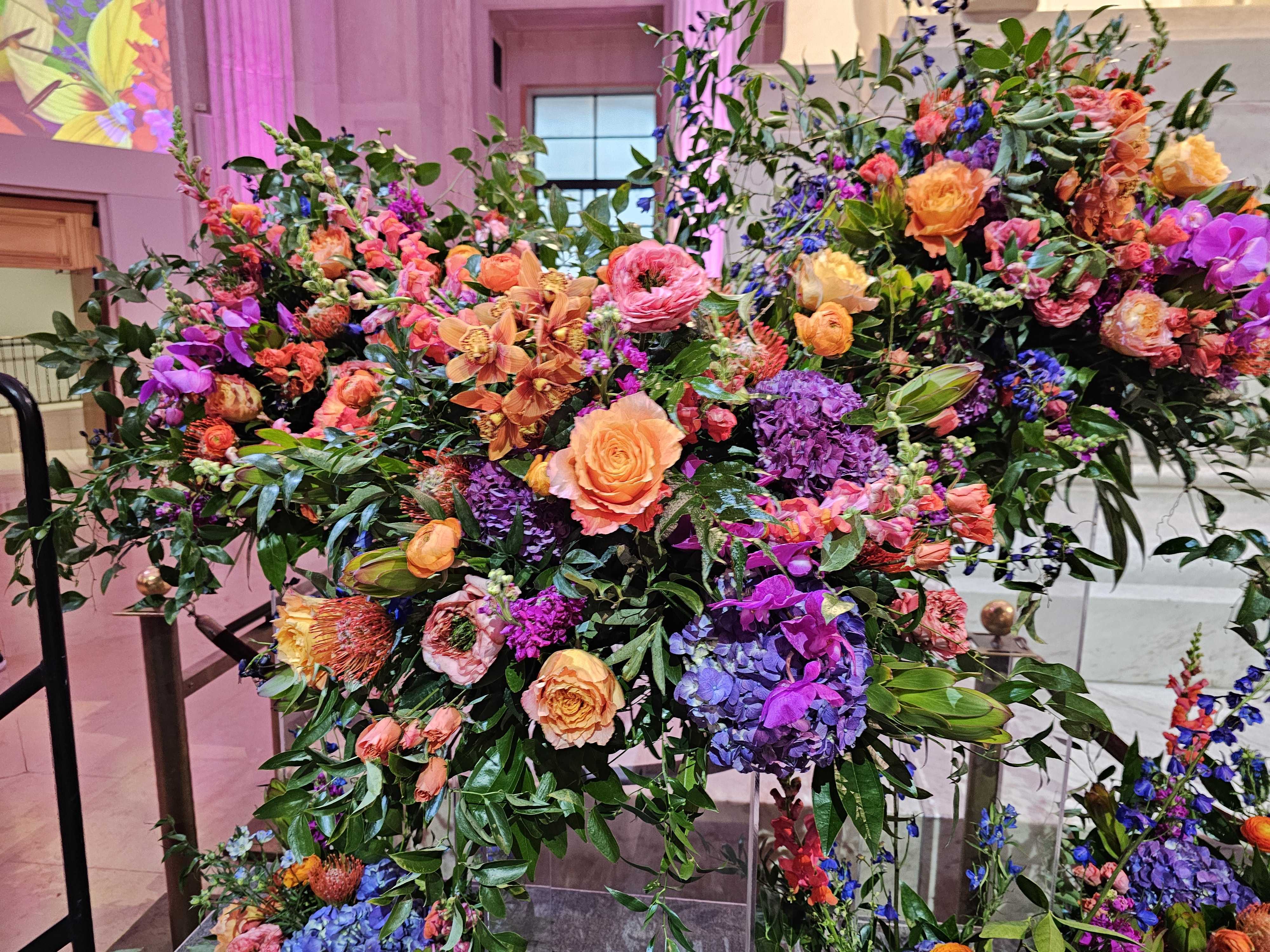 a bouquet of flowers