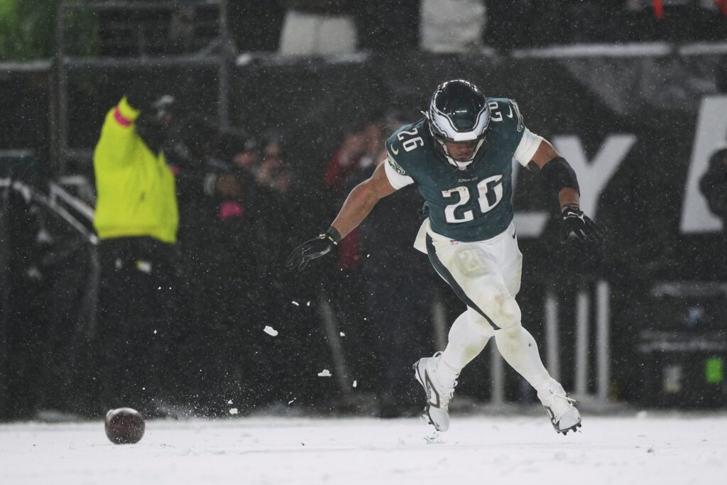 Philadelphia Eagles running back Saquon Barkley
