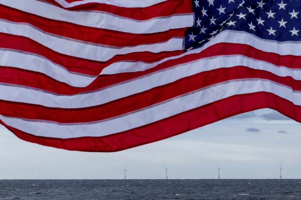 Trump Wind Energy Five turbines of Block Island Wind Farm