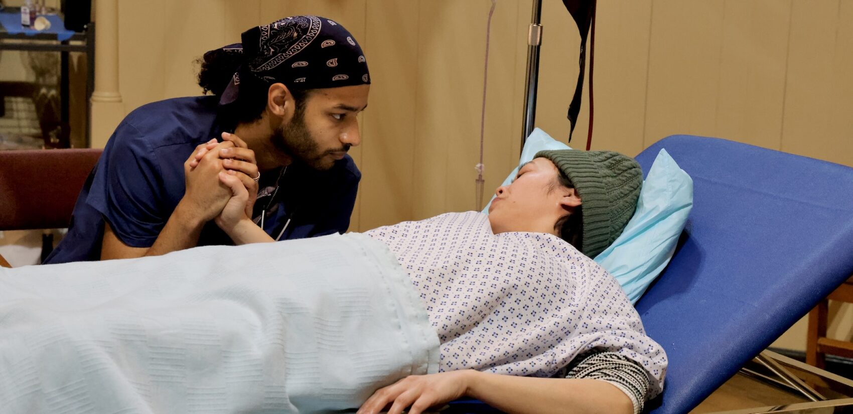 two actors acting