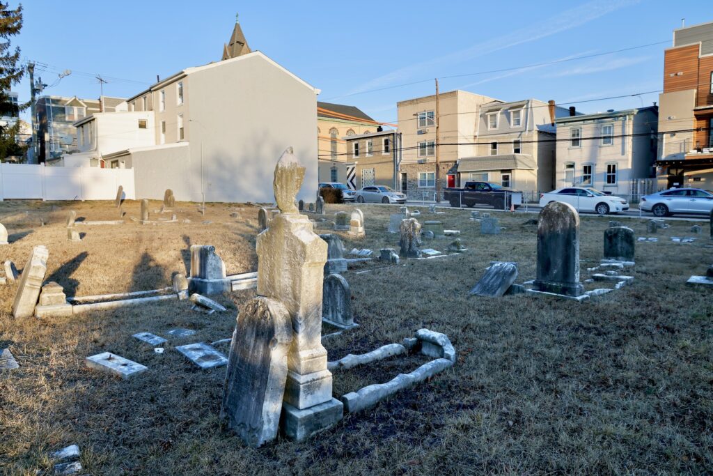 2025 02 18-e lee-philadelphia roxborough-bethany lutheran church cemetery historic designation church move The Bethany Lutheran Church cemetery