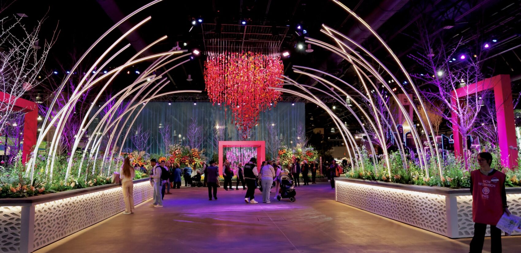 The entrance to the Flower Show