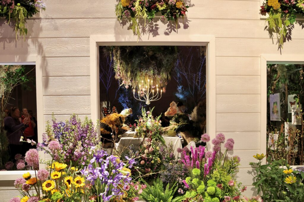 202502 28-e lee-philadelphia pennsylvania convention center-flower show welcoming wildlife Intricate floral designs on display at the flower show