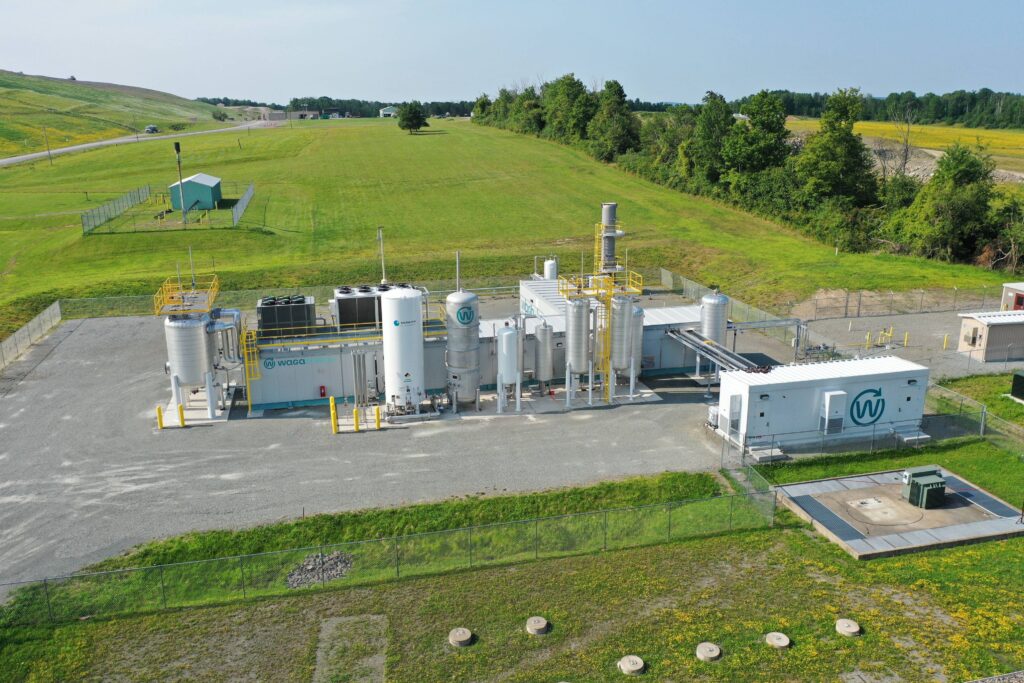 SECCRA-Waga-Energy-renewable-natural-gas-2025-3 an overhead view of a Waga Energy unit