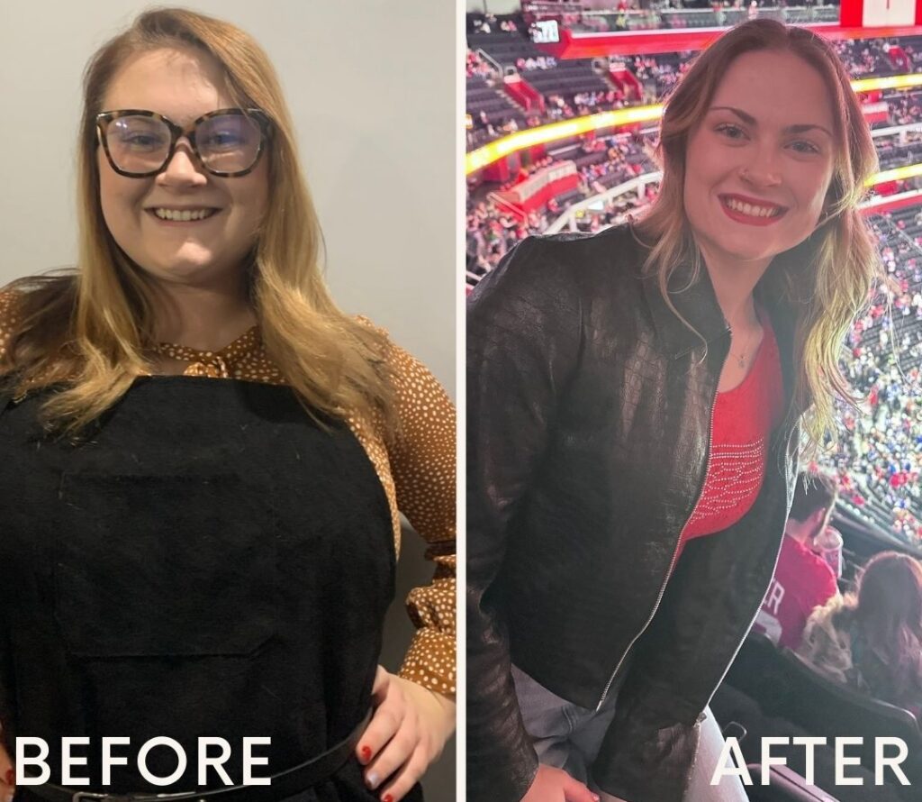 Taegan Byers 3 Taegan Byers, 22, started documenting her weight loss and health progress in 2021, when she first started taking a GLP-1 medication. Before that (pictured left in 2020), nutrition and exercise alone didn't work and she developed high blood pressure and cholesterol, asthma and depression. Today (pictured right in 2025), she takes Wegovy and nearly all her chronic health issues have resolved after losing around 100 pounds. (Courtesy of Taegan Byers)
